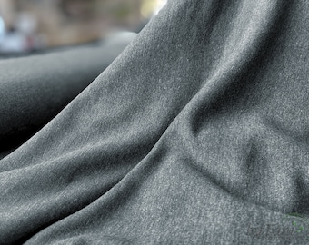 Sweat Shirt Darkgrey, Soft Sweatshirt Fabric For Sewing, Fabrics For Textiles, Dresses, Sweaters, Skirts, Versatile Dark Gray Sweat Shirt