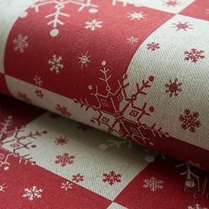 Decorative fabric Christmas print