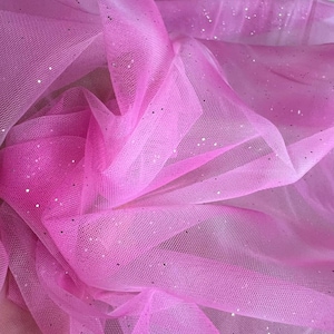 Ballerina tulle multicolor with glitter, glitter tulle, fine tulle, light-falling, carnival, tutu, princess, soft, sold by the meter, ballet skirts,