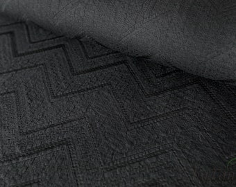 Strick Jacquard Schwarz