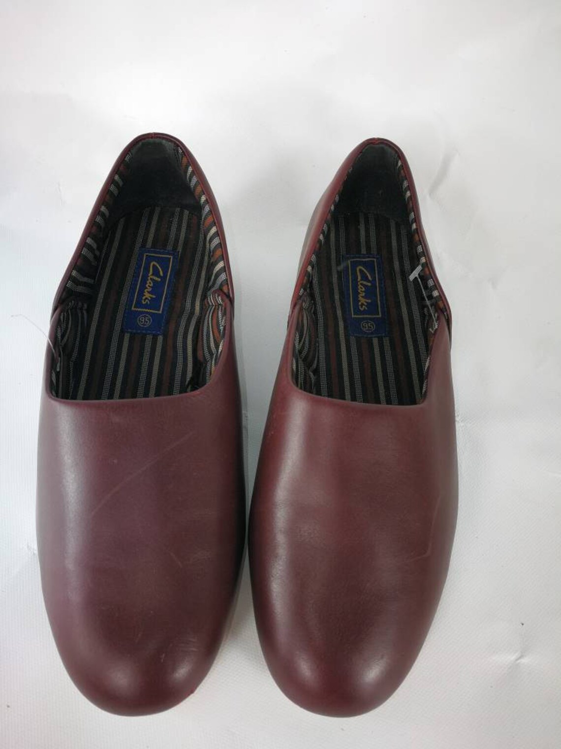 Clarks man vintage shoes Bordeaux leather chaussure homme