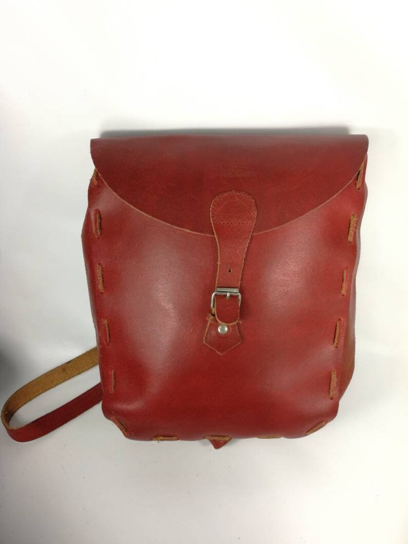 Very Fendissime by Fendi Bag Vintage Backpack Leather Red Etsy