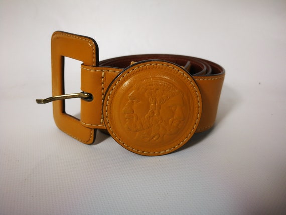 orange fendi belt