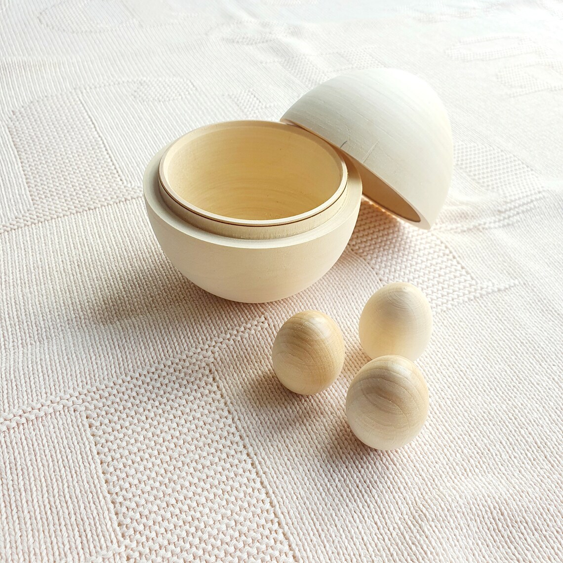 DIY Easter eggs Unfinished wood egg Eggs toy Wooden Etsy