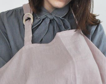 Antique Pink 100% Linen Breastfeeding Nursing Cover