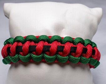 550 Paracord Bracelet, Celebration of Freedom, Black Lives Matter, African Pride, Juneteenth, Handmade Braided Bracelet