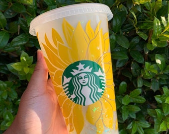 Sunflower Starbucks Cup, Mystery Color Changing 2022, Starbucks Cold Cup