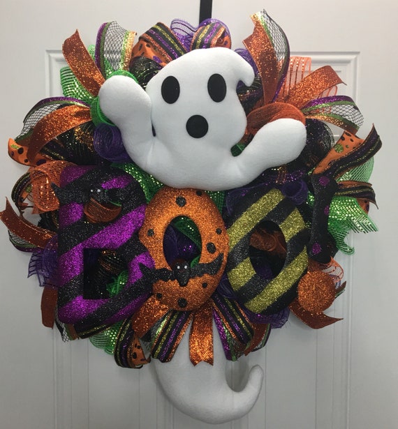 lightweight wreath Halloween decor Halloween wreath Ghost graveyard indoor wreath