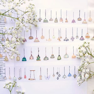 70 cm Light a Lamp PET-tape Wanle Studio glanzende witte inkt voor journaling/scrapbooking/leuke cadeauverpakkingstape