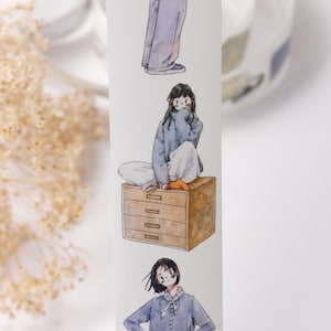 Voorgesneden washitape Lovely Girl Spring Date van Kaixun Studio || Voorbeeld washitape 333 cm|| voor journaling, planning en scrapbooking || cadeau:
