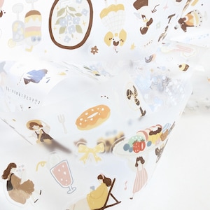 Macaron Afternoon pre-cut matte PET Tape Yier Studio: 100cm for planner journal scrapbook