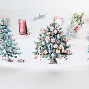 Nastro PET pretagliato da 38 cm, motivo: albero di Natale e tu, per journaling // scrapbooking // nastro per confezioni regalo // decorazioni per feste