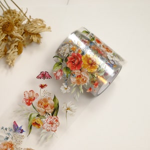 100cm The Washi Tape Shop PET tape Floral Wave // transparent journal tape//happy journaling