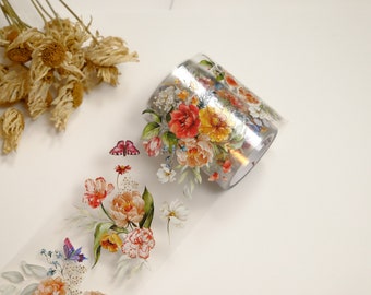 100cm The Washi Tape Shop PET-Klebeband Floral Wave // Transparentes Journal Tape // Happy Journaling