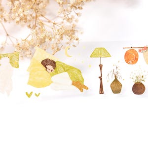 Jasmine Milk Green Clear PET Tape by Unexpected Studio || 130cm PET Tape sample for journaling, scrapbooking, planning, junk gift decor
