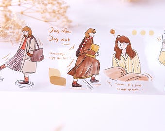 Muestra de cinta PET precortada para niña: Daydream Everyday, Wendy Studio // Muestra de bucle de 100 cm