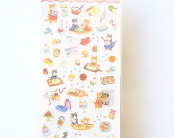 Little Kitchen Mind Wave Stickers | cute stickers, planner stickers, stickers for scrapbook journal | stickers made in japan
