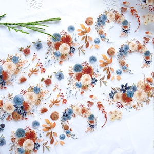 PET Tape 100cm Dusty Blue and Cinnamon by The Washi Tape Shop for journaling, planning, gift wrapping, handmade card and scrapbooking