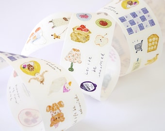 Pre-cut Washi Tape Fruit Pion, planner journal scrapbook notebook decoration, 57cm loop sample