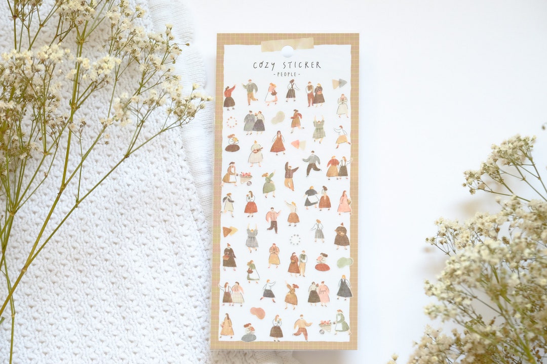 Mind Wave Cozy Stickers People Cute Stickers Planner Stickers Made In
