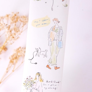 Girls Colorful Life Washi Tape by Lynn Creative || 100cm washi tape sample|| for journaling, planning, scrapbooking || gift for woman