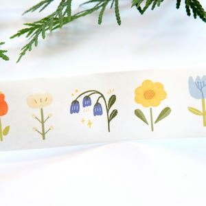 Pre-cut Washi Tape Flowers 87cm by Youdian Studio || for journal,DIY scrapbooking, junk journal, card making, planner, gift wrapping