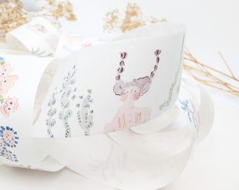 Cinta Washi en busca de Dodolulu para agenda, diario, regalo, decoración