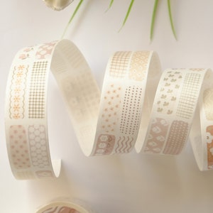 Flowers Wave Washi Tape 100cm sample by QiQiYu Art Studio ll Journal decoration ll Gift wrapping tape ll Planner stickers