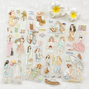 7.5x100cm Sunny Days PET Tape 63penhouse x Windry // design maskingtape journaling, transparent tape scrapbooking