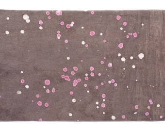 Tie-Dye Fabric: Brown & Pink - Per yard India handmade, Shibori Fabric,Cotton Fabric, Vegetable,Dyed, tie dye, Shibhori, Cotton Fabric