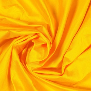 Yellow dupioni silk fabric yardage By the Yard 45&quot; wide