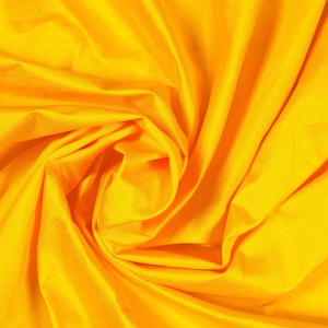 Yellow dupioni silk fabric yardage By the Yard 45" wide