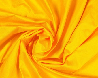 Yellow dupioni silk fabric yardage By the Yard 45&quot; wide
