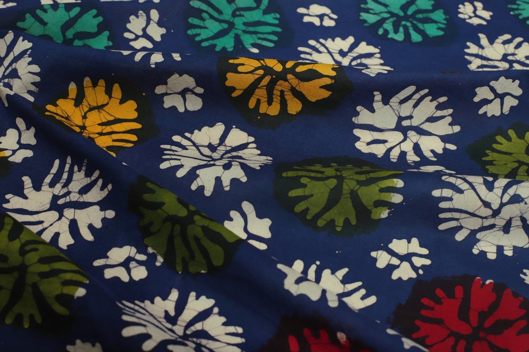 Beautiful Hand Block Print Floral Fabric Cotton Fabric Block Etsy