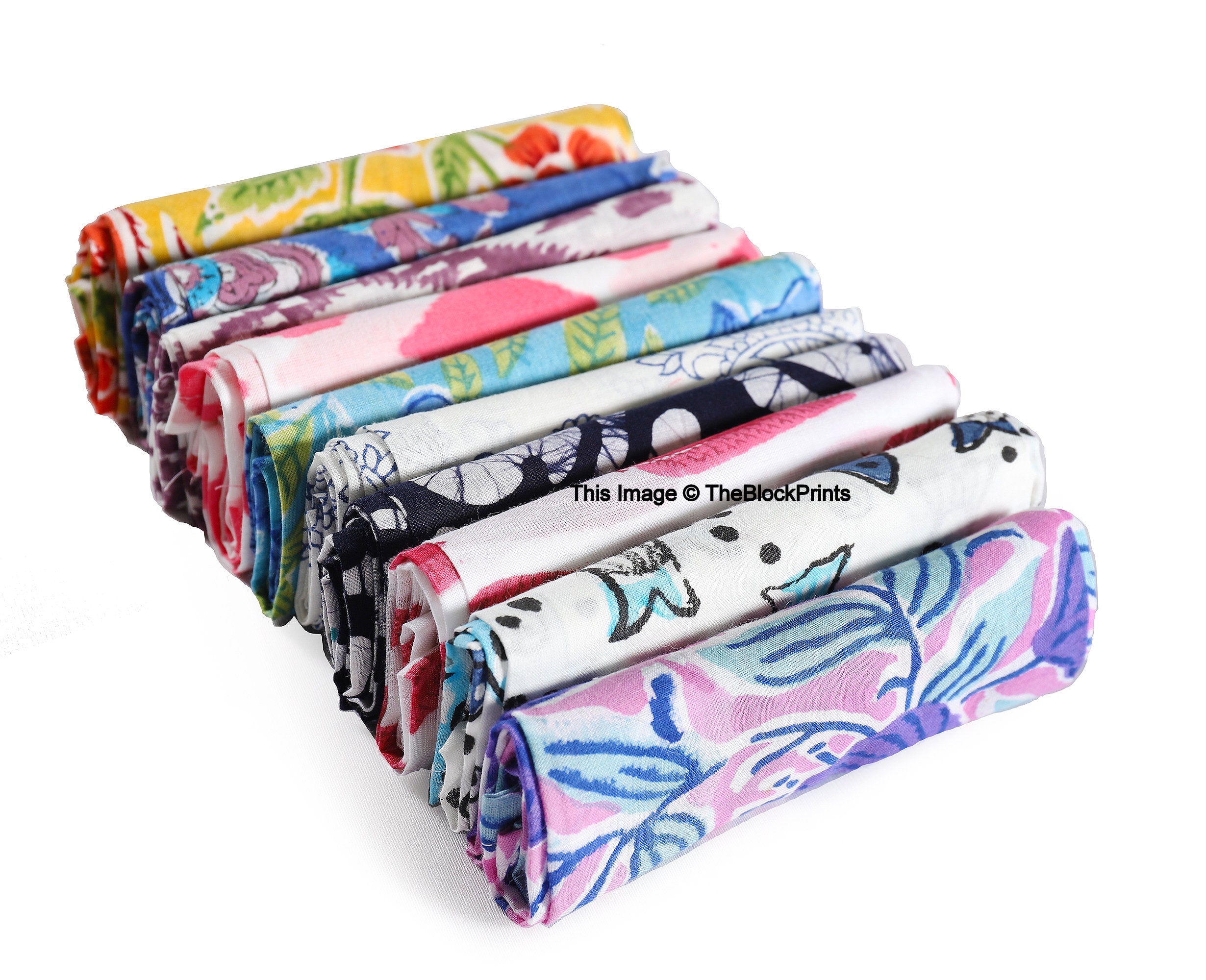 Mix Print Cotton Cloth Napkin Hand Block Print Fabric Napkin Etsy