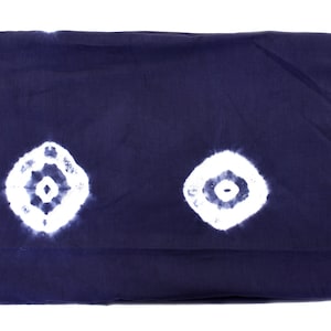 Sold By Yard Indigo Shibori Fabric Blue White Hand Dyed Indigo Cotton Fabric Indian Cotton Fabric, Indigo Dye Fabric, Indigo Fabric