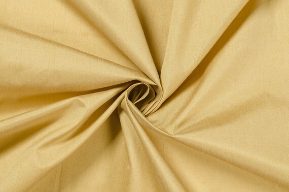 Gold Shantung Dupioni Faux Silk fabric per yard