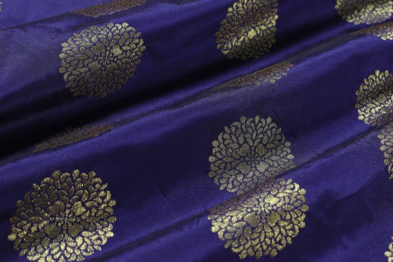 Indian Brocade Fabric Banarasi Brocade Fabric by the Yard Benares