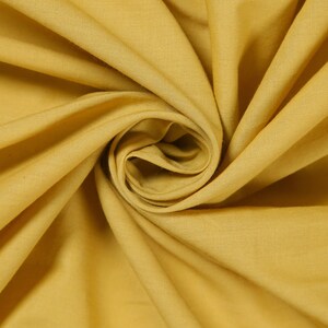 Yard Fabric, Indian Light Weight 100% Cotton Voile Fabric, Beige Plain Dyed Fabric, Natural Dye, Soft Mulmal 44&quot;