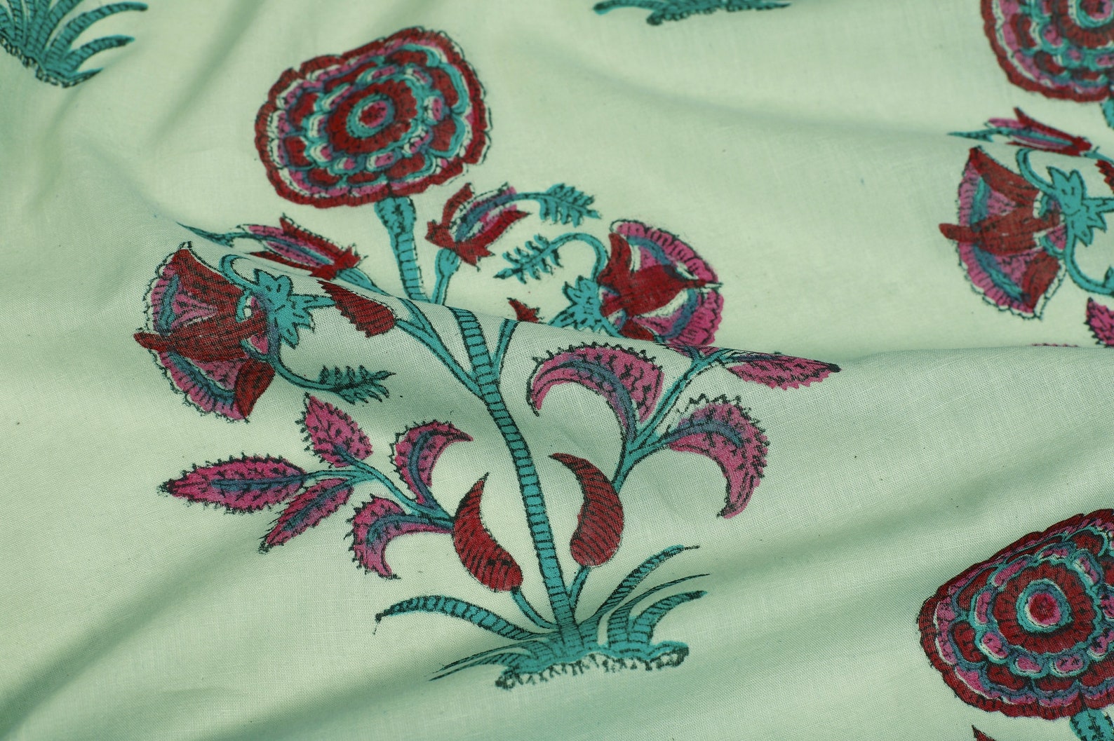 big-flower-print-cotton-fabric-block-print-fabric-dress-vegetable-dyed