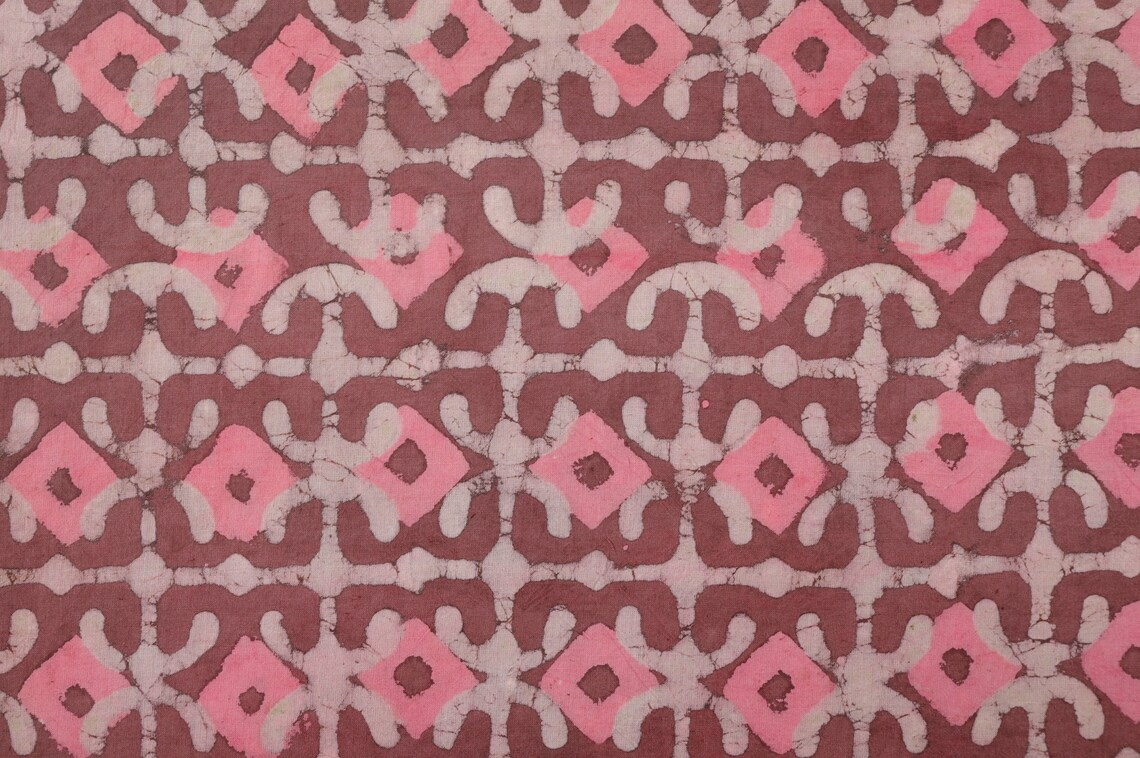 Abstract Print Block Print Fabric 100% Cotton Indian Fabric, Hand ...