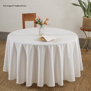 Linen Round Circle Table Cloth Custom Tablecloths Classic Table Linens Wedding Tablecloth Stonewashed Linen Table Cotton table cloth