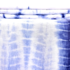 Sold By Yard Indigo Blue Fabric, Indian Fabric, Tie Dye Shibori Print Fabric, Indigo Shibori Fabric, Hand Dyed Fabric, Cotton Dress Fabric