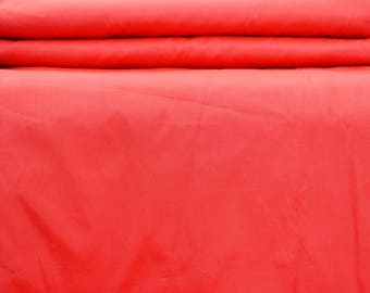 Tessuto in Taffetà Solido - Rosso - Venduto tagliato alla misura 58"/60" Larghezza