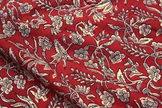 Sanganeri print fabric online sale