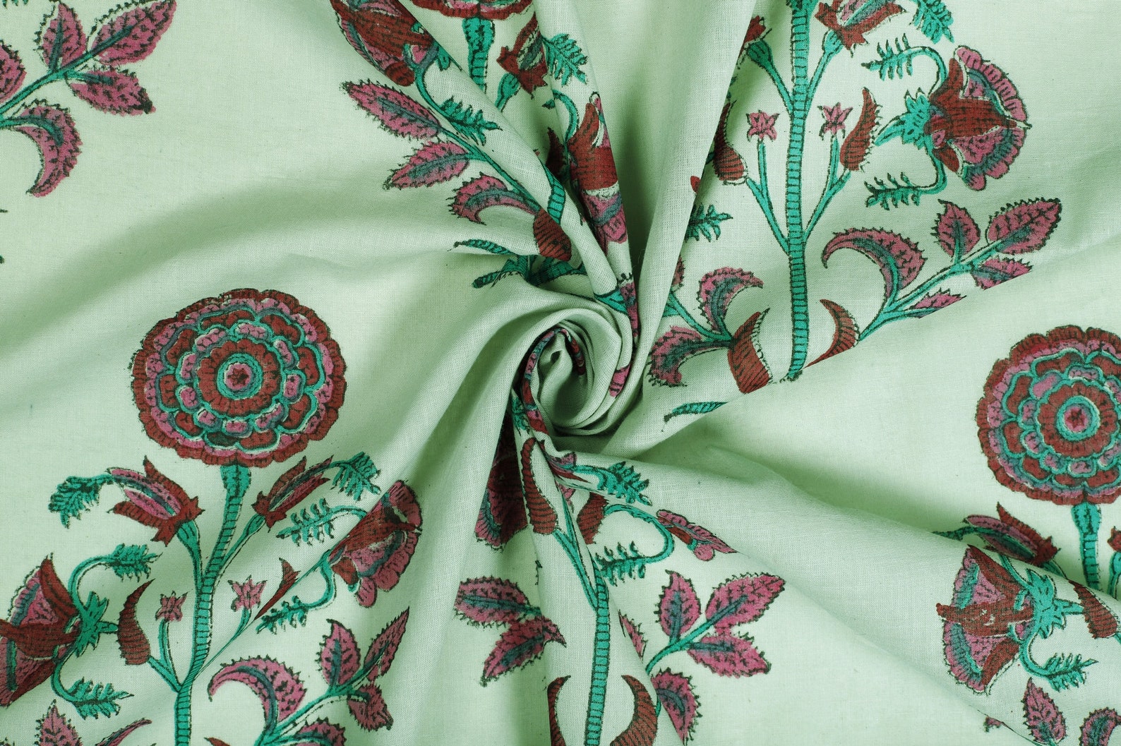 Big Flower Print Cotton Fabric