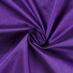 Púrpura faux dupioni tela de seda corte a la talla 45&quot; de ancho