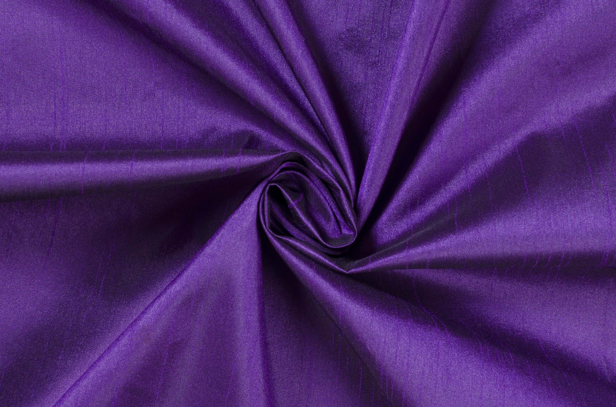 Purple Faux dupioni silk fabric yardage By the Yard 45" wide