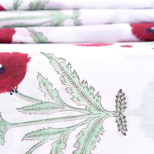 1 to 20 Yards Cotton Hand Block Print Fabric Vegetable Natural Color Print Crazy Indian Cotton Fabric Dressmaking Fabric Craft