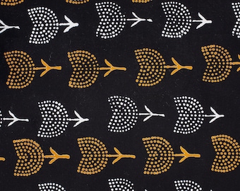 Cotton Indian Fabric, Fashion Sewing Fabric, Dressmaking Hand Block Printed 100% Cotton Running Fabric, Floral Print Voile Fabric By Yard